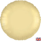 Oaktree 18inch Satin Latte Round Packaged - Foil Balloons